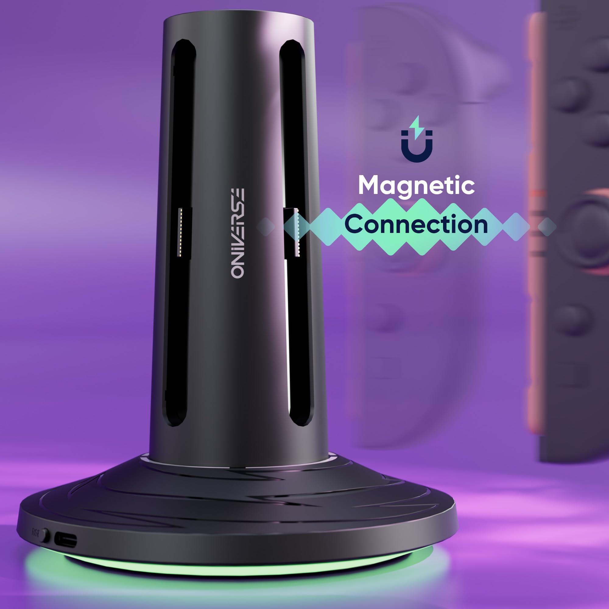 Oniverse Charging Station 4 Joy-Con Switch 2 USB-C LED