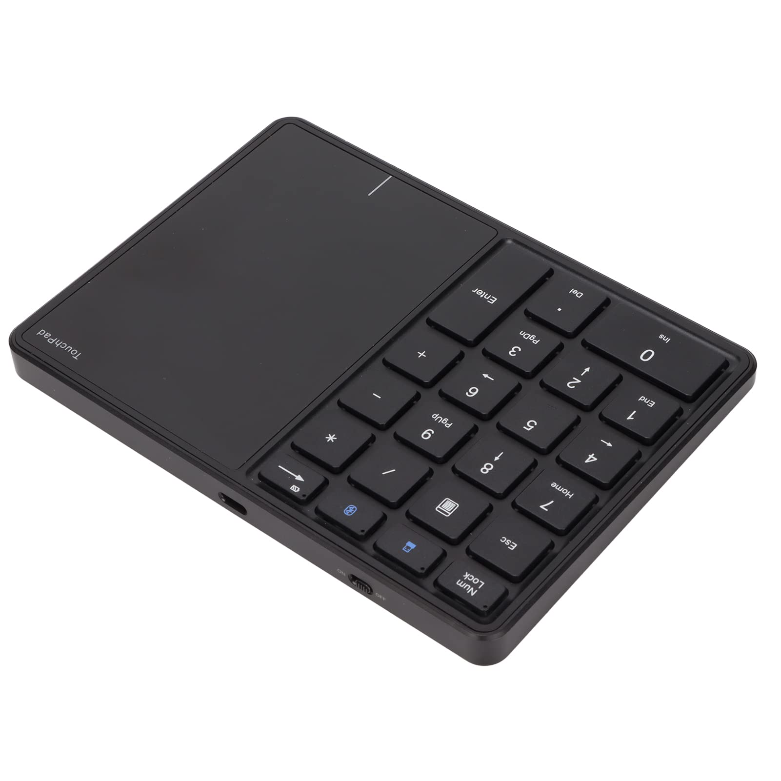 GOWENIC Tastierino Numerico Wireless 22 Tasti Touchpad Nero