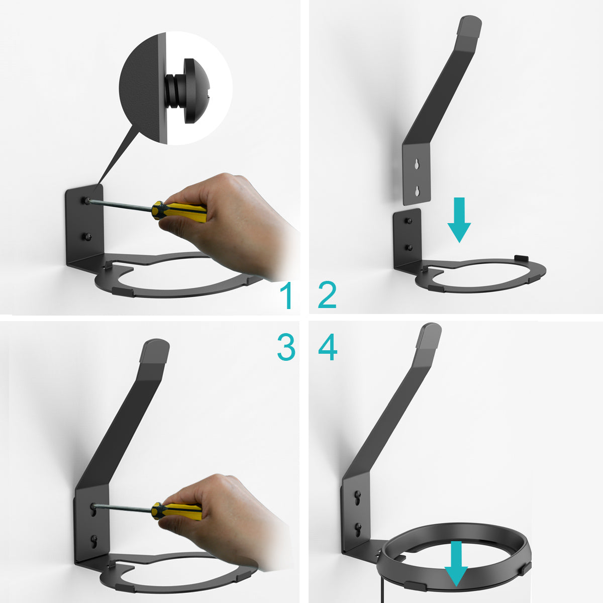 Monzlteck Sonos Mount staffa muro Sonos Move con ricarica