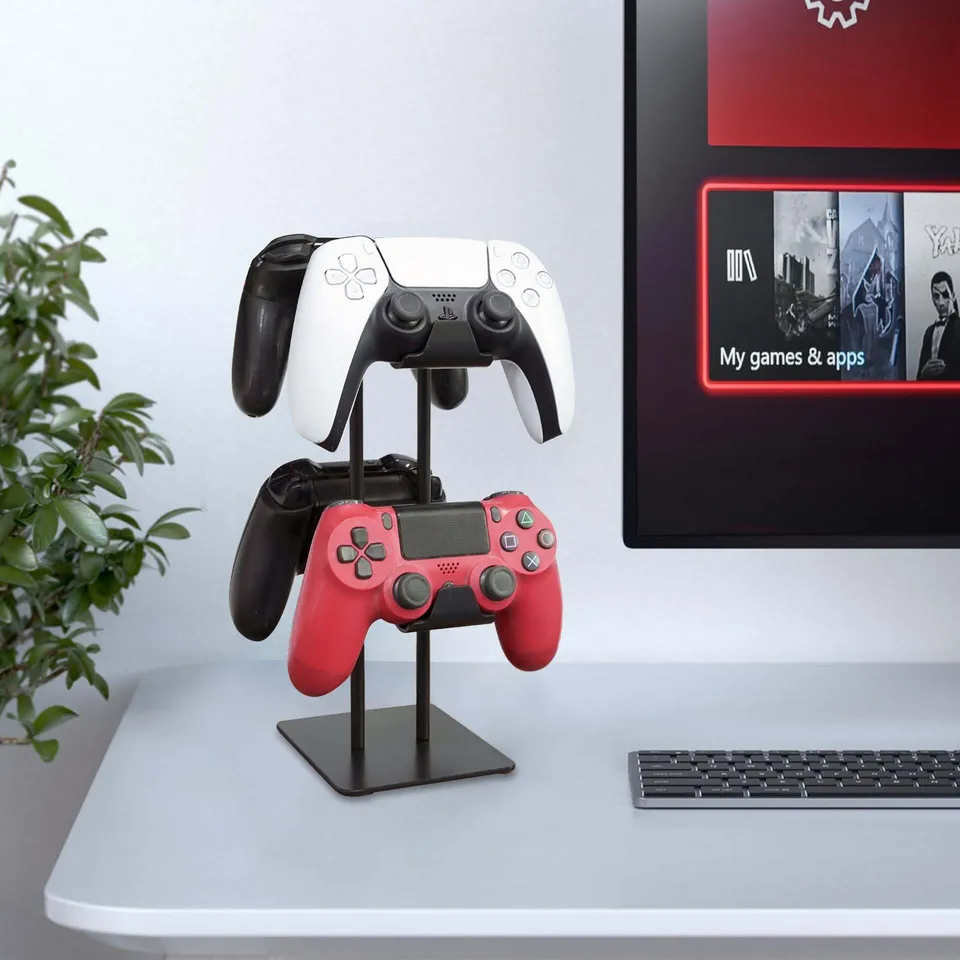 Monzlteck Controller Mount Stand 2 Piani 4 Pad PS5 Xbox