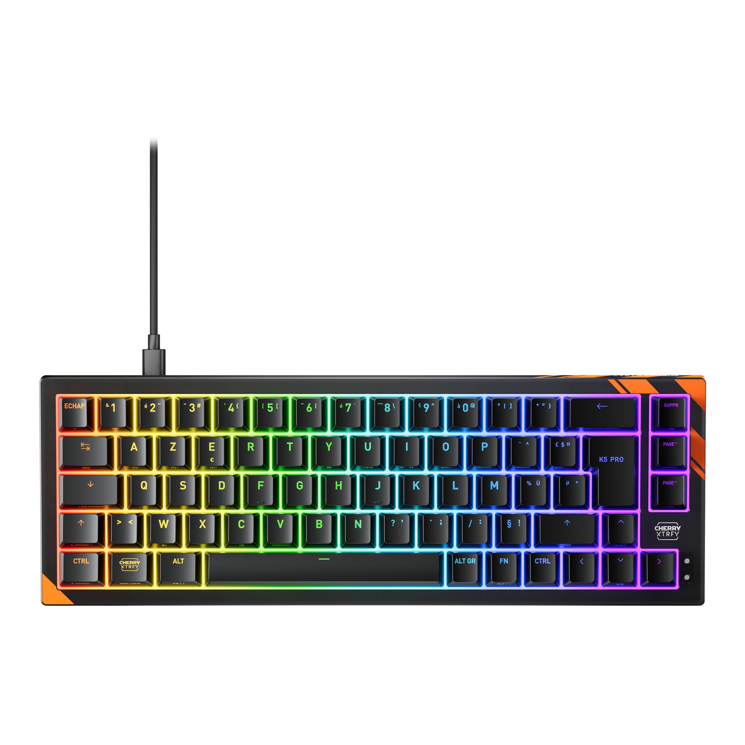Cherry Xtrfy K5 Pro TMR Tastiera Compatta FR Nera
