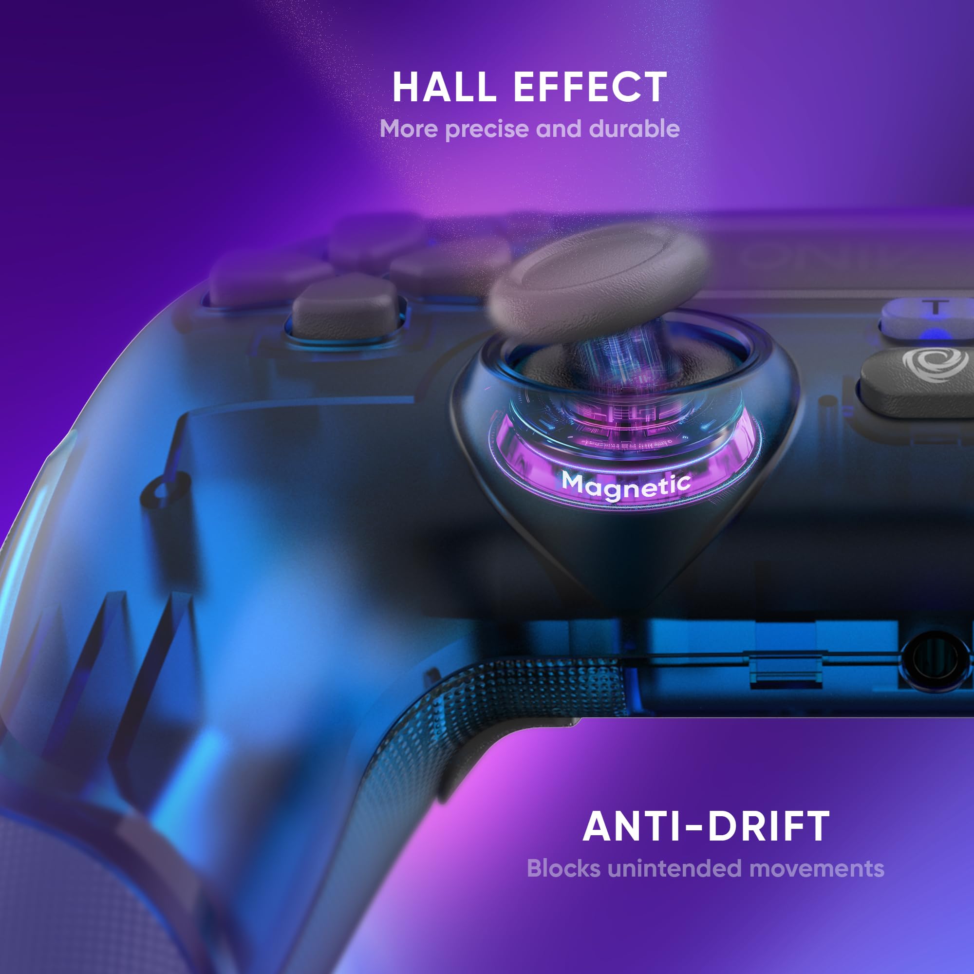Oniverse Revolt controller wireless PS4 blu Hall Effect