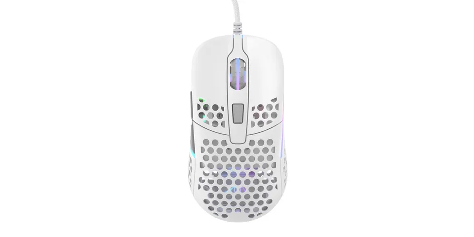 Xtrfy M42 RGB mouse gaming con filo bianco ultraleggero