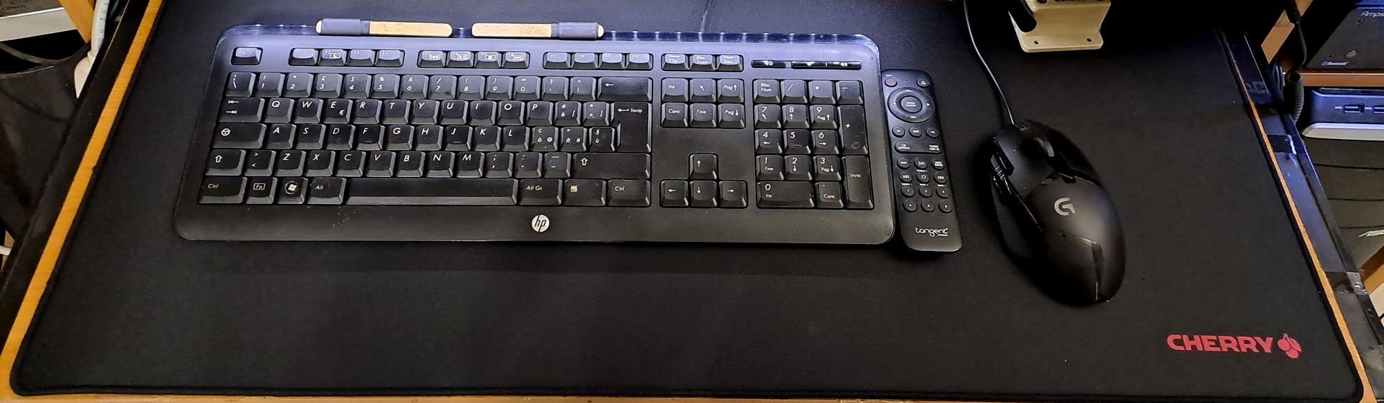CHERRY MP 2000 Mousepad XXL 800x350 Nero Tessuto