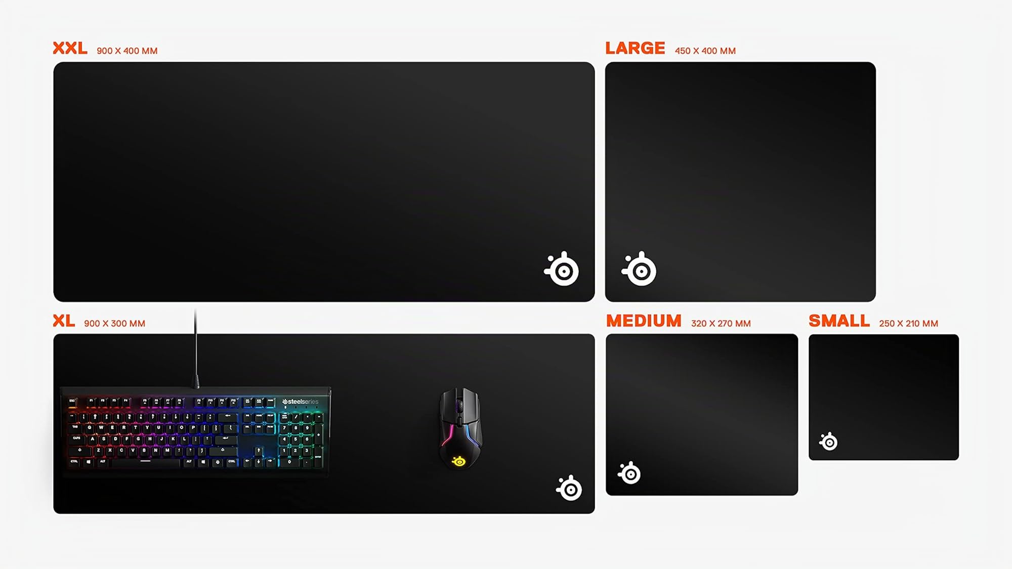 SteelSeries QcK XXL Heavy Tappetino Mouse Nero 900x400
