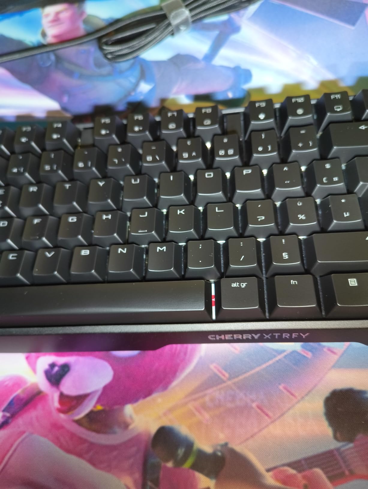 CHERRY XTRFY MX 3.1 Tastiera gaming meccanica AZERTY RGB Red nera