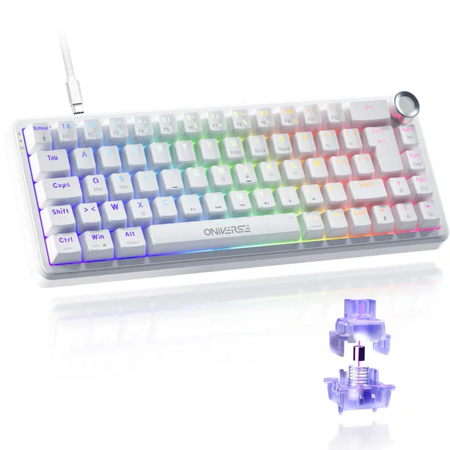 Oniverse Maegnus tastiera gaming magnetica 65% AZERTY bianca 8000Hz