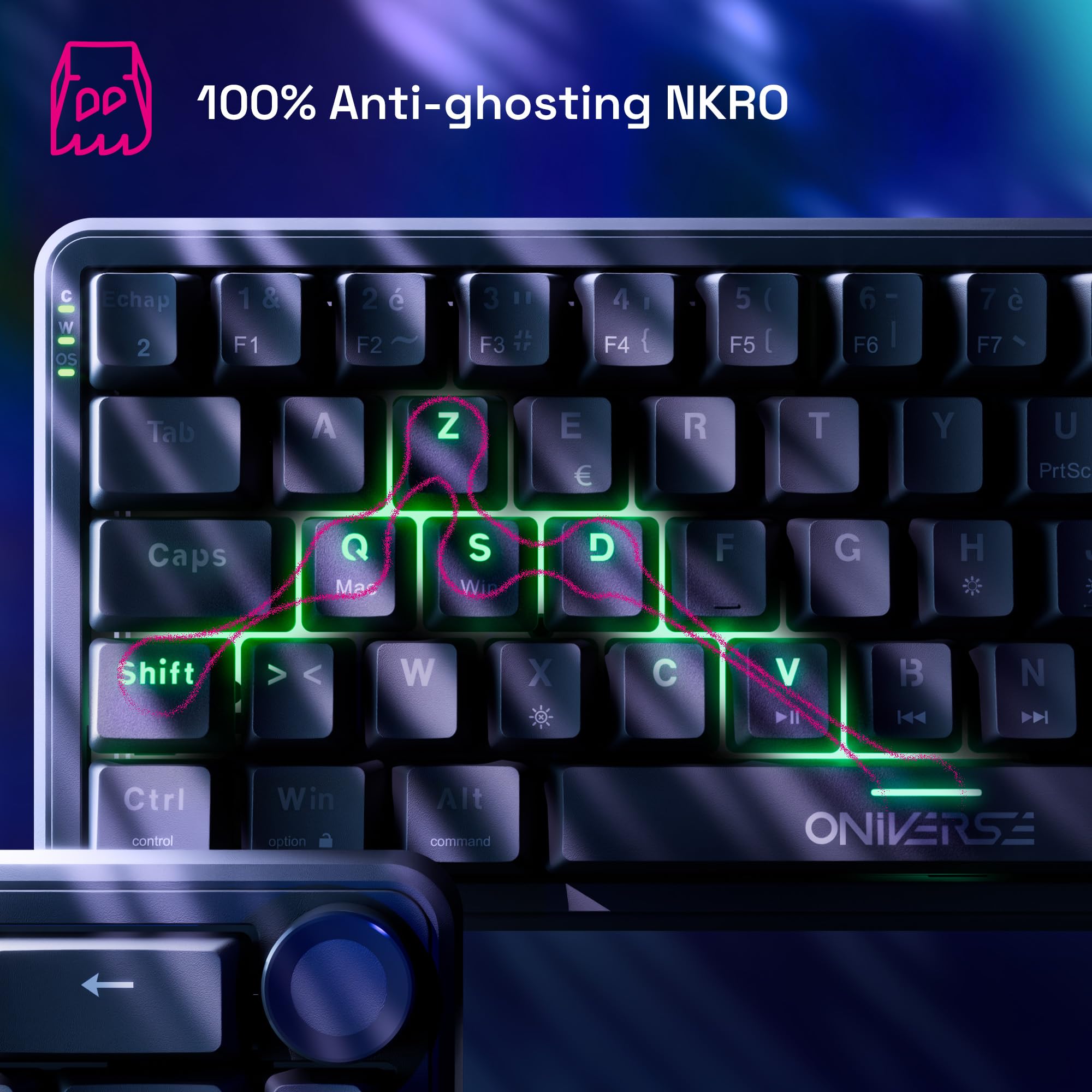 Oniverse Maegnus tastiera gaming 65% Hall Effect AZERTY