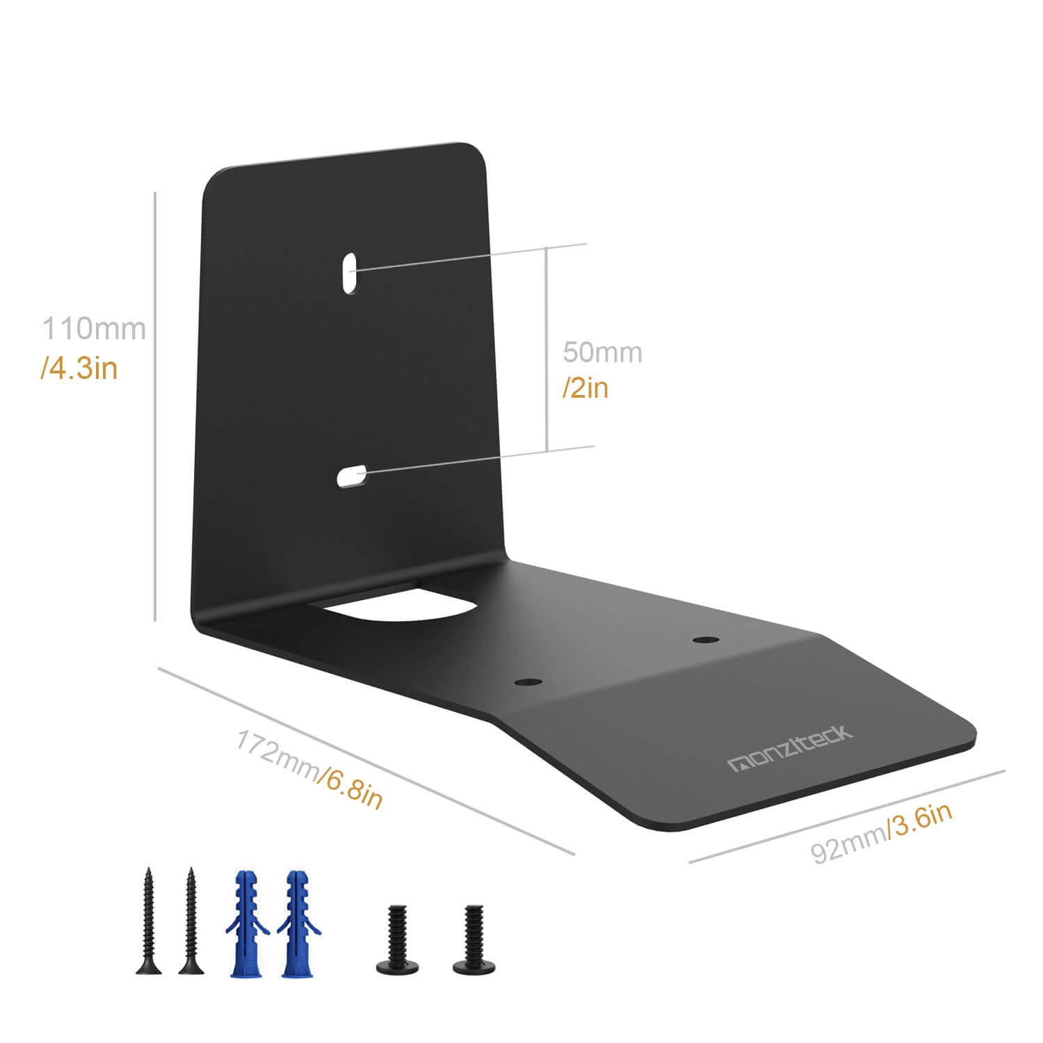 Monzlteck Sonos Mount supporto parete WSE300 Era 300 nero acciaio