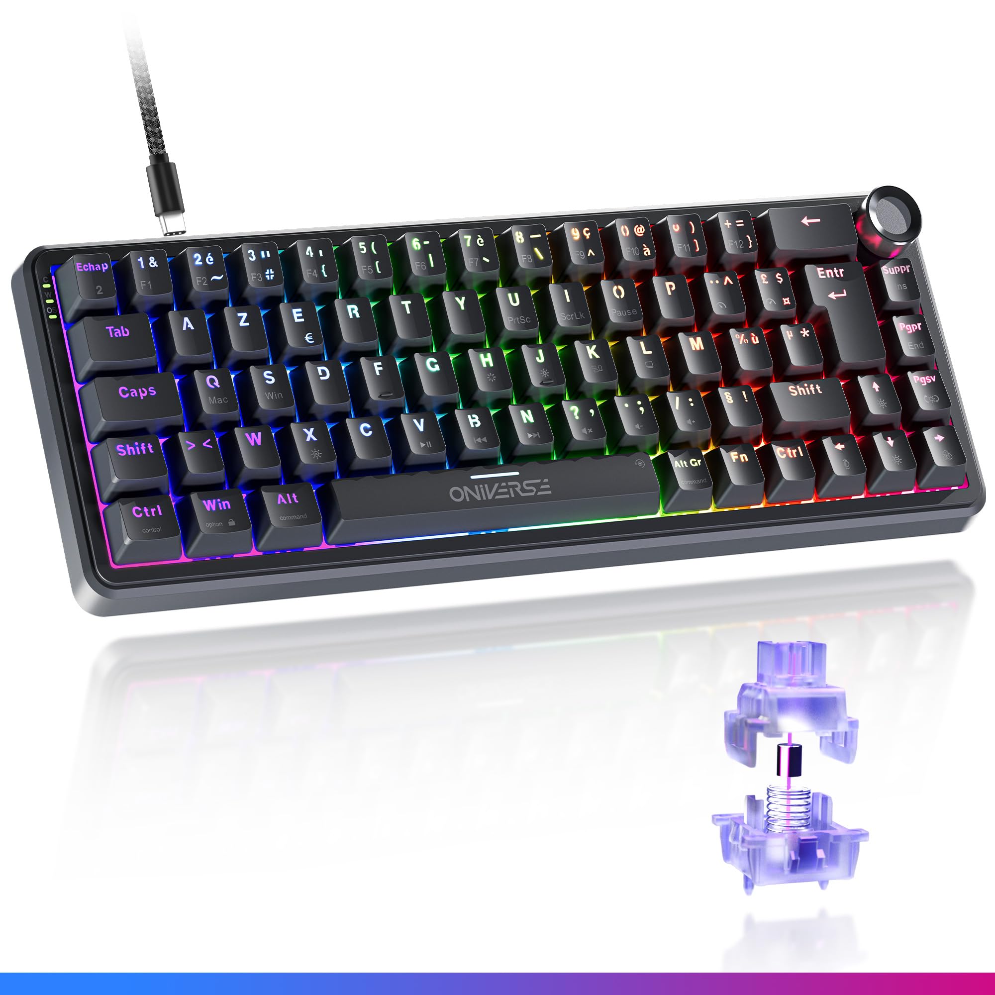 Oniverse Maegnus tastiera gaming 65% Hall Effect AZERTY
