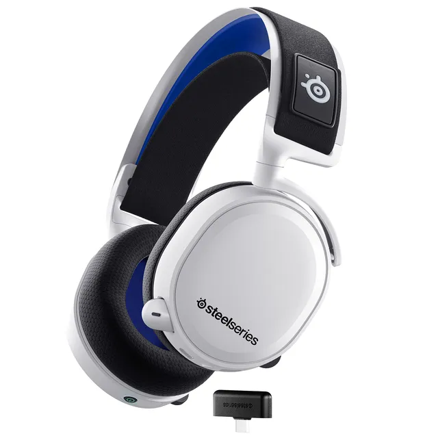 SteelSeries Arctis 7P+ cuffie gaming wireless bianche 30h