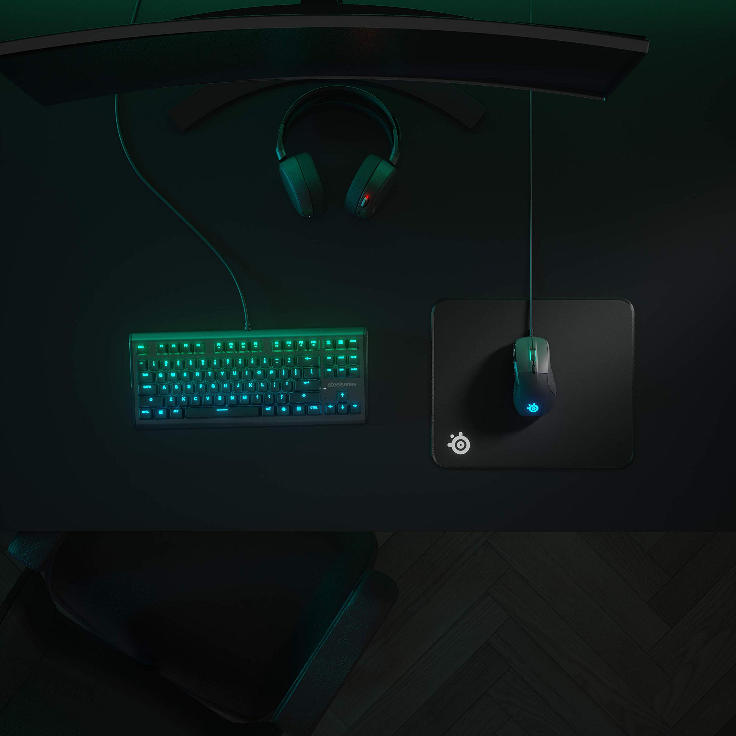 SteelSeries QcK Edge Mousepad Gaming M 320x270 Tessuto Nero