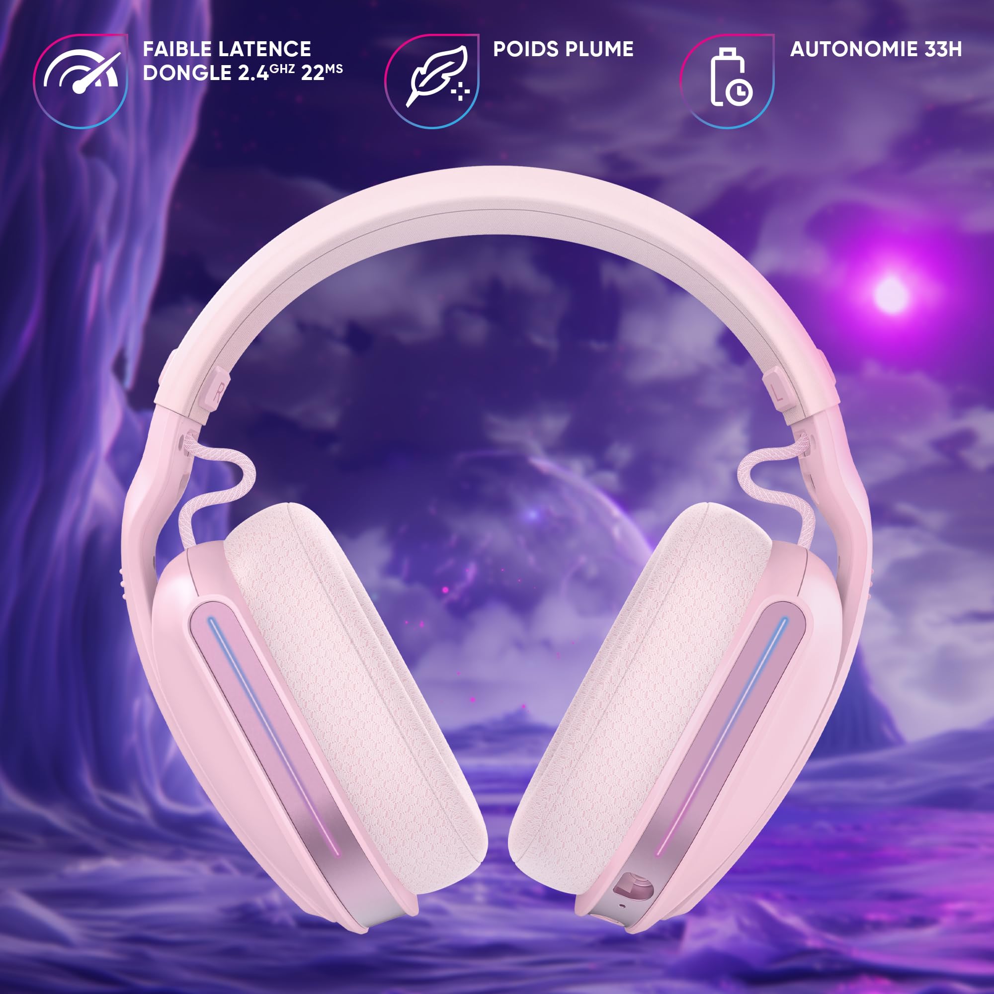 Oniverse Polaris cuffie gaming wireless Aurora 7.1