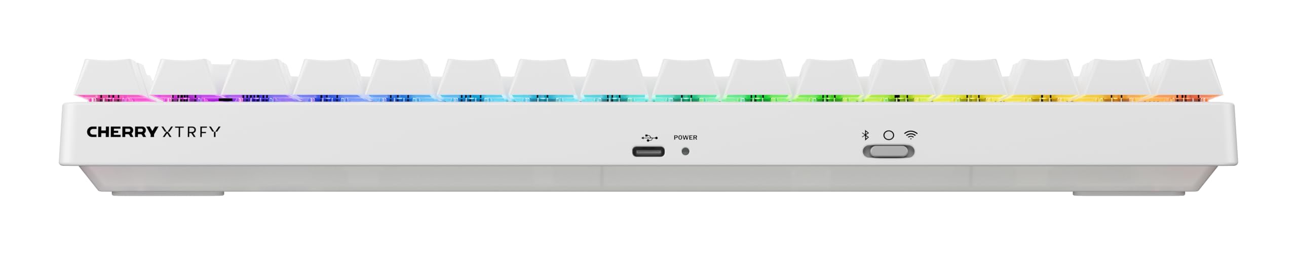 CHERRY XTRFY K33 Tastiera Compact QWERTZ RGB Bianca