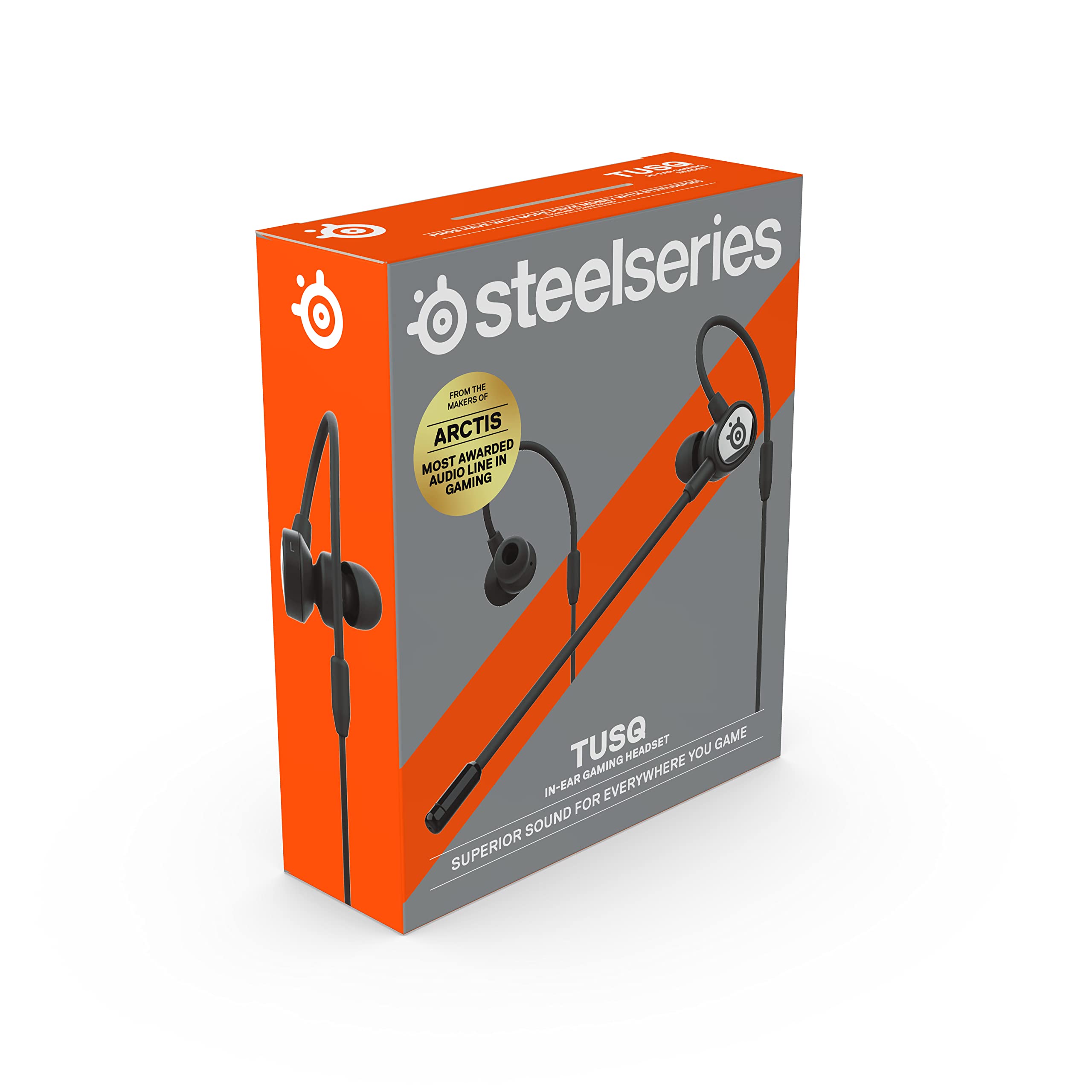 SteelSeries Tusq Cuffie In-Ear Nere Doppio Microfono Mobile