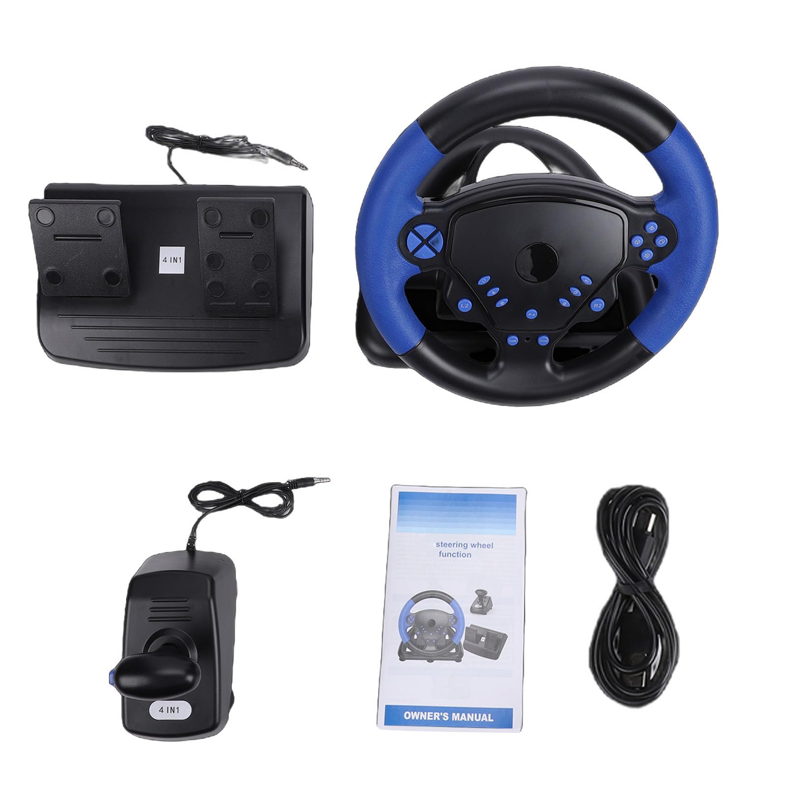 GOWENIC volante gaming PC 135° con pedali e cambio
