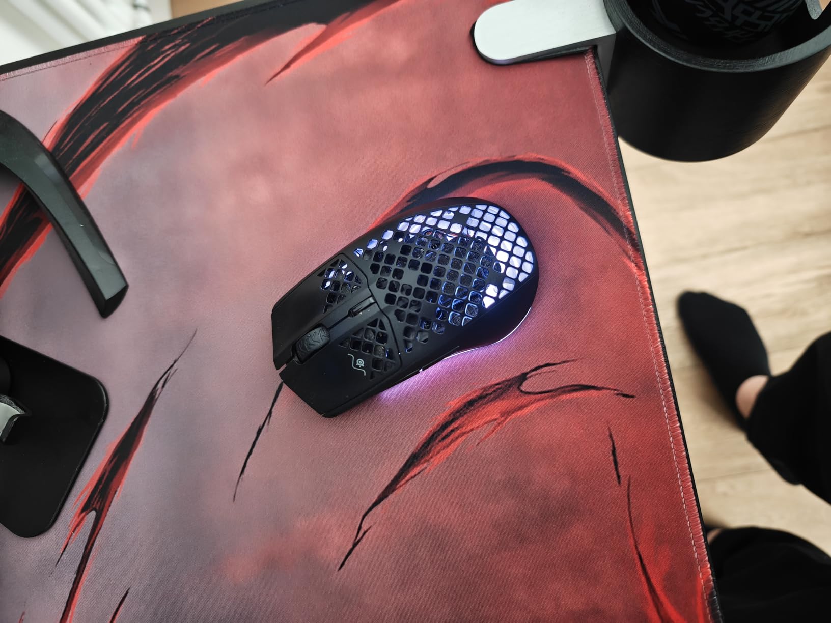 SteelSeries Aerox 3 Wireless Mouse Gaming 68g Onyx Nero