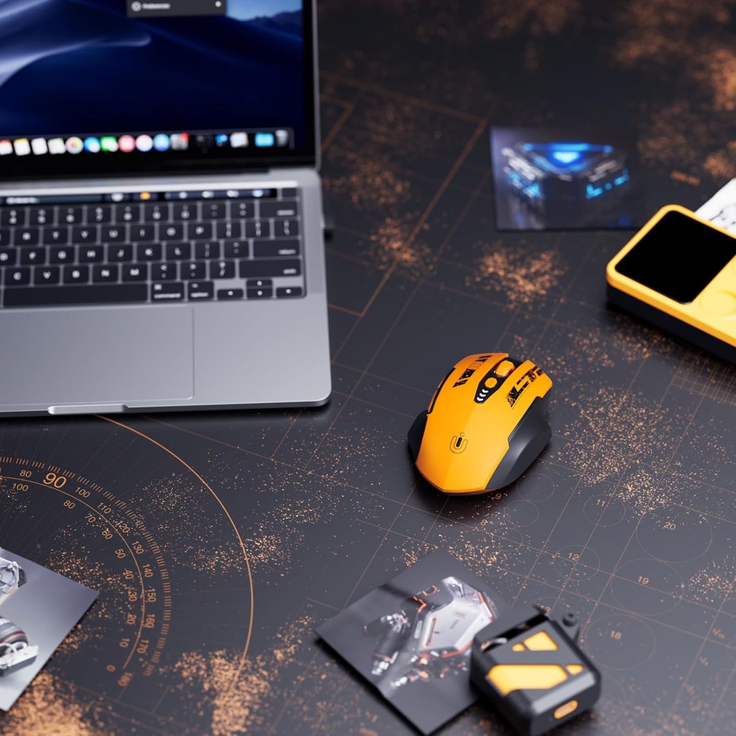 Uineer Tri-mode Mouse Wireless Bluetooth Nero 2400DPI