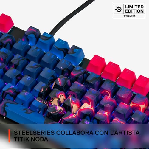 SteelSeries copritasti gaming PBT pudding Titik Noda 104 tasti