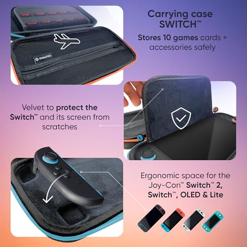 Oniverse Accessories custodia Switch 2 rigida grigia impermeabile