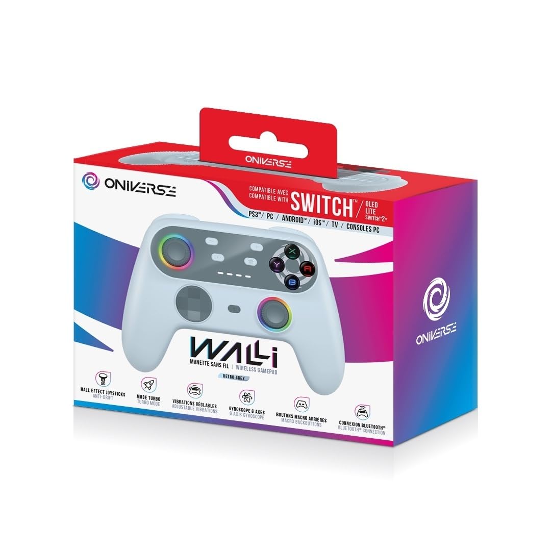 Oniverse Walli Controller Wireless Retro Grey Hall Effect