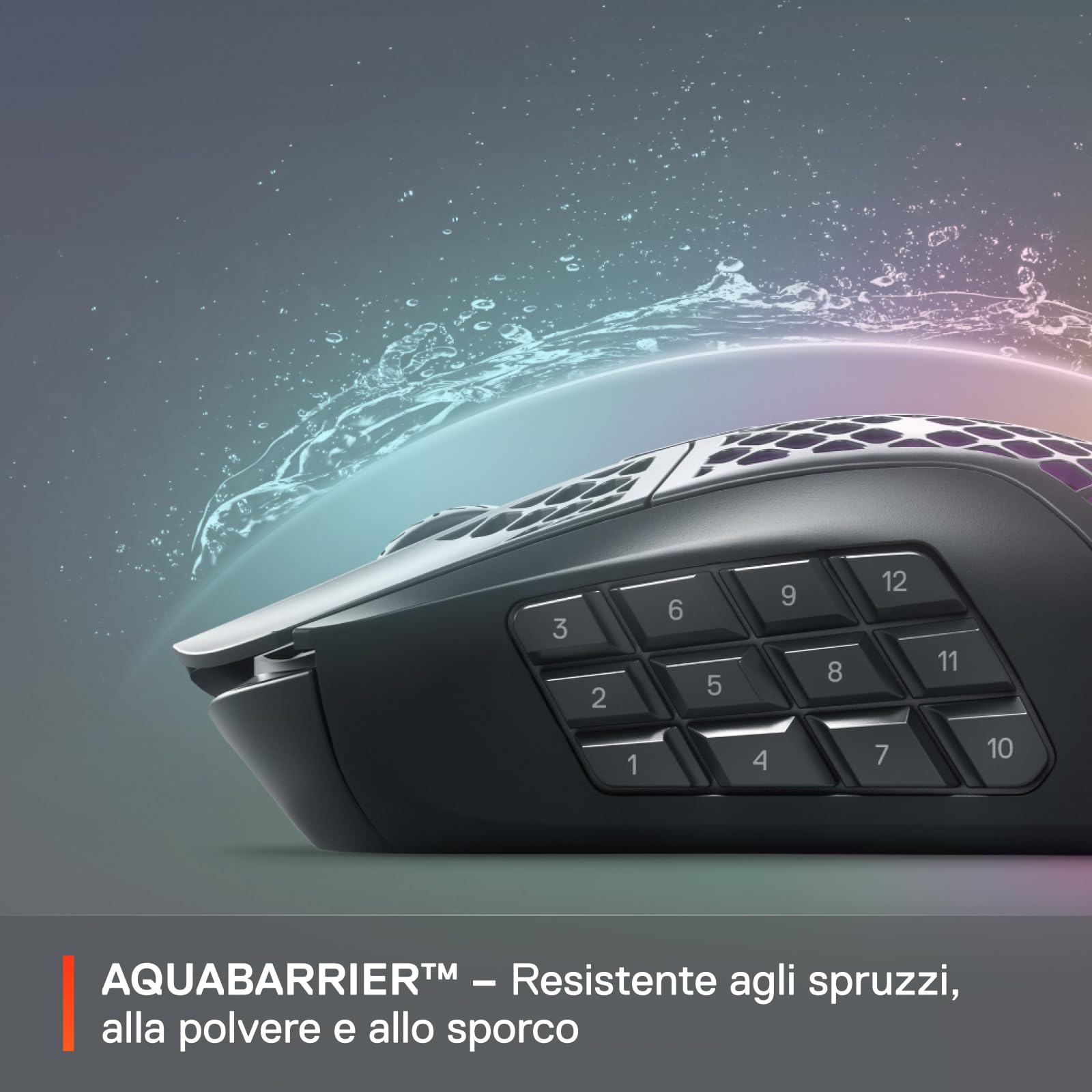 SteelSeries Aerox 9 Mouse Wireless RGB 18 Pulsanti 18K DPI