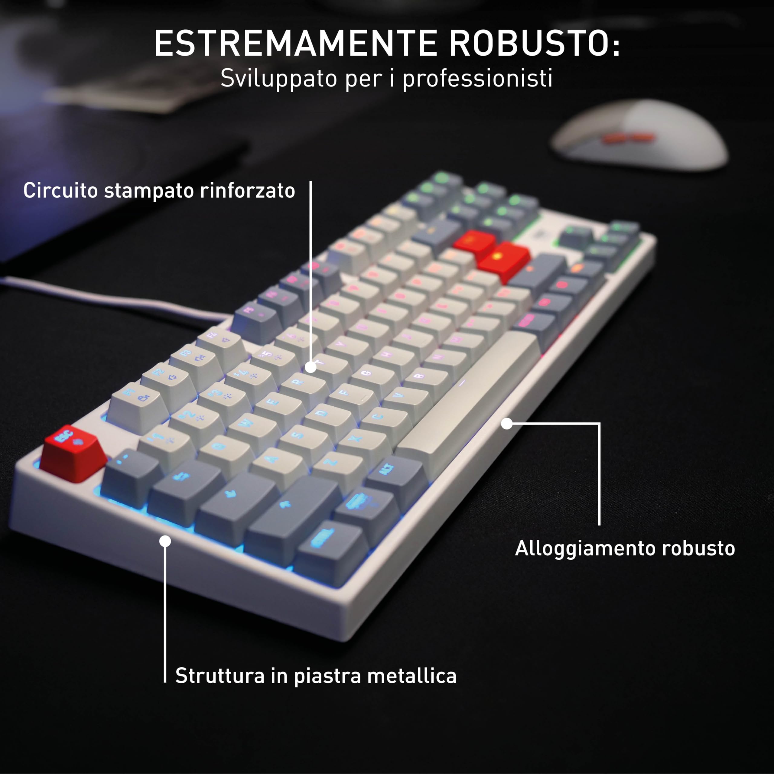 Cherry Xtrfy K4V2 TKL tastiera UK QWERTY Retro MX Red