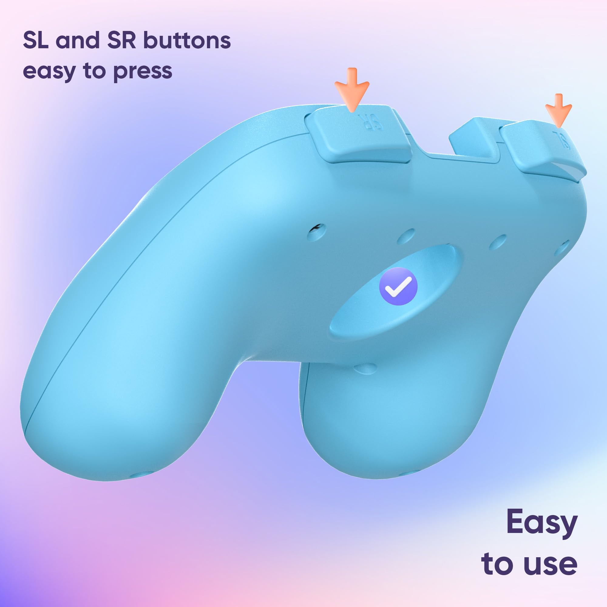 Oniverse Impugnature Joy-Con Switch 2 Grip Arancione Blu 2pz