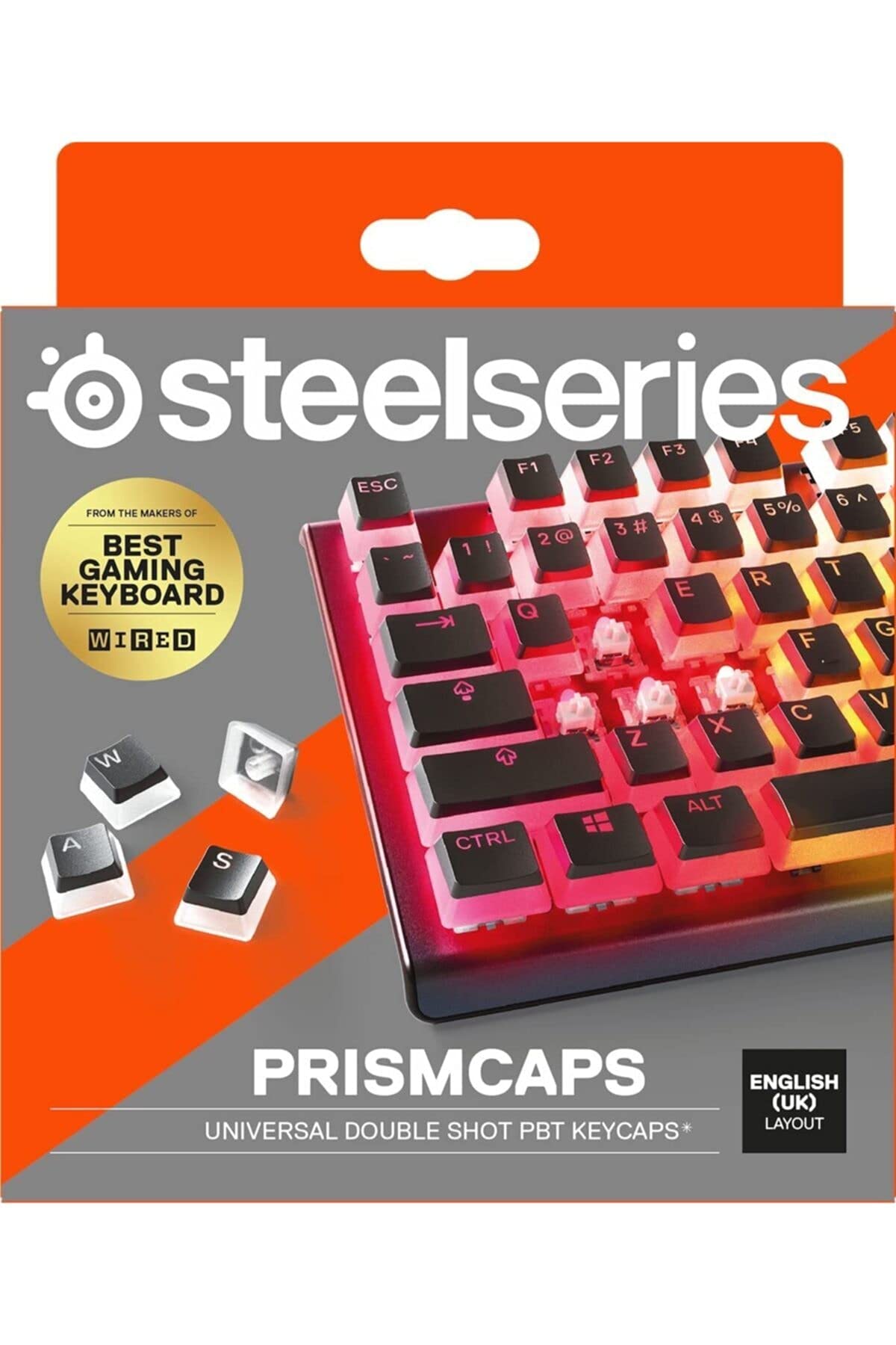 SteelSeries PrismCaps Copritasti Pudding PBT Neri UK