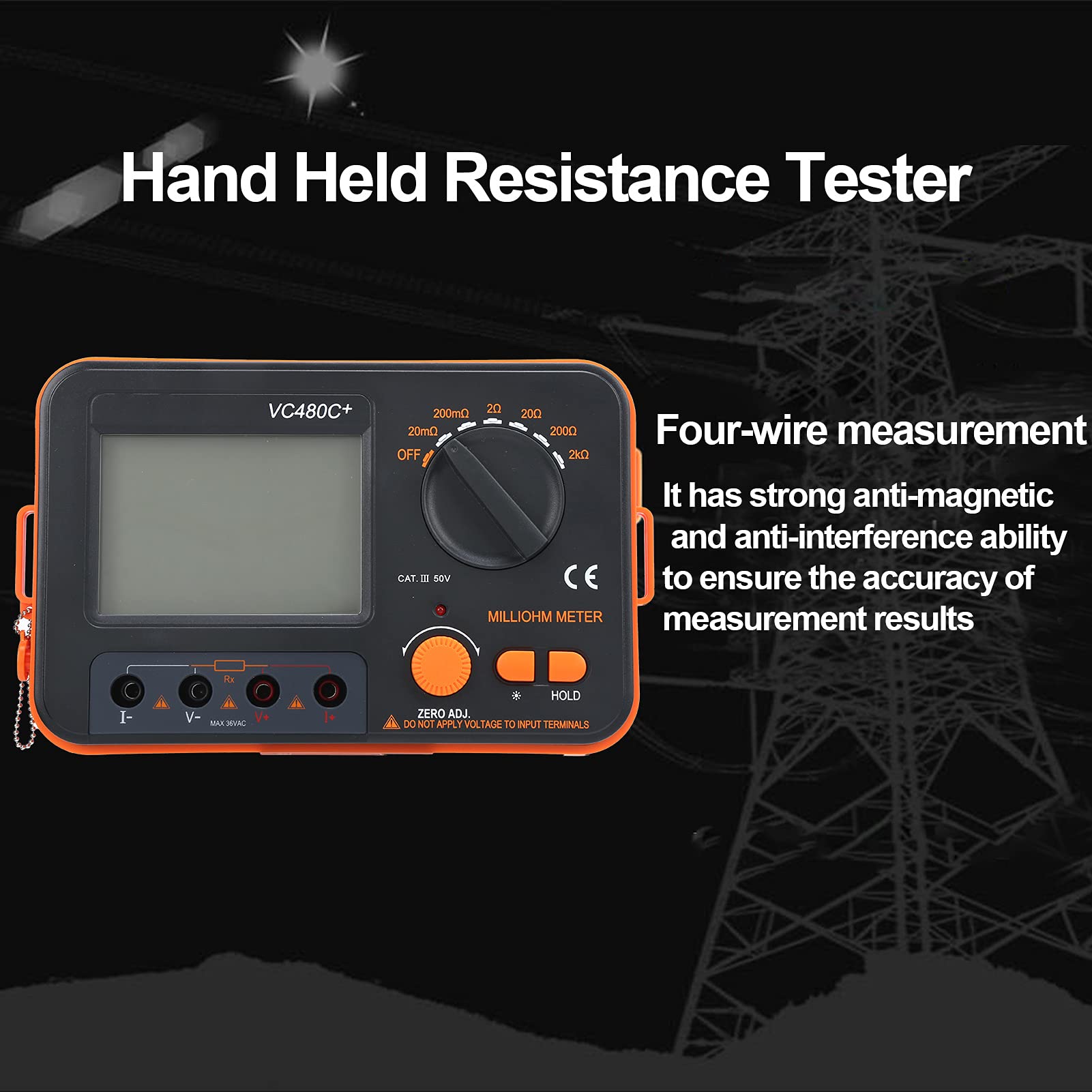 GOWENIC Milliohmmetro Digitale Tester 4 Fili Bassa Resistenza