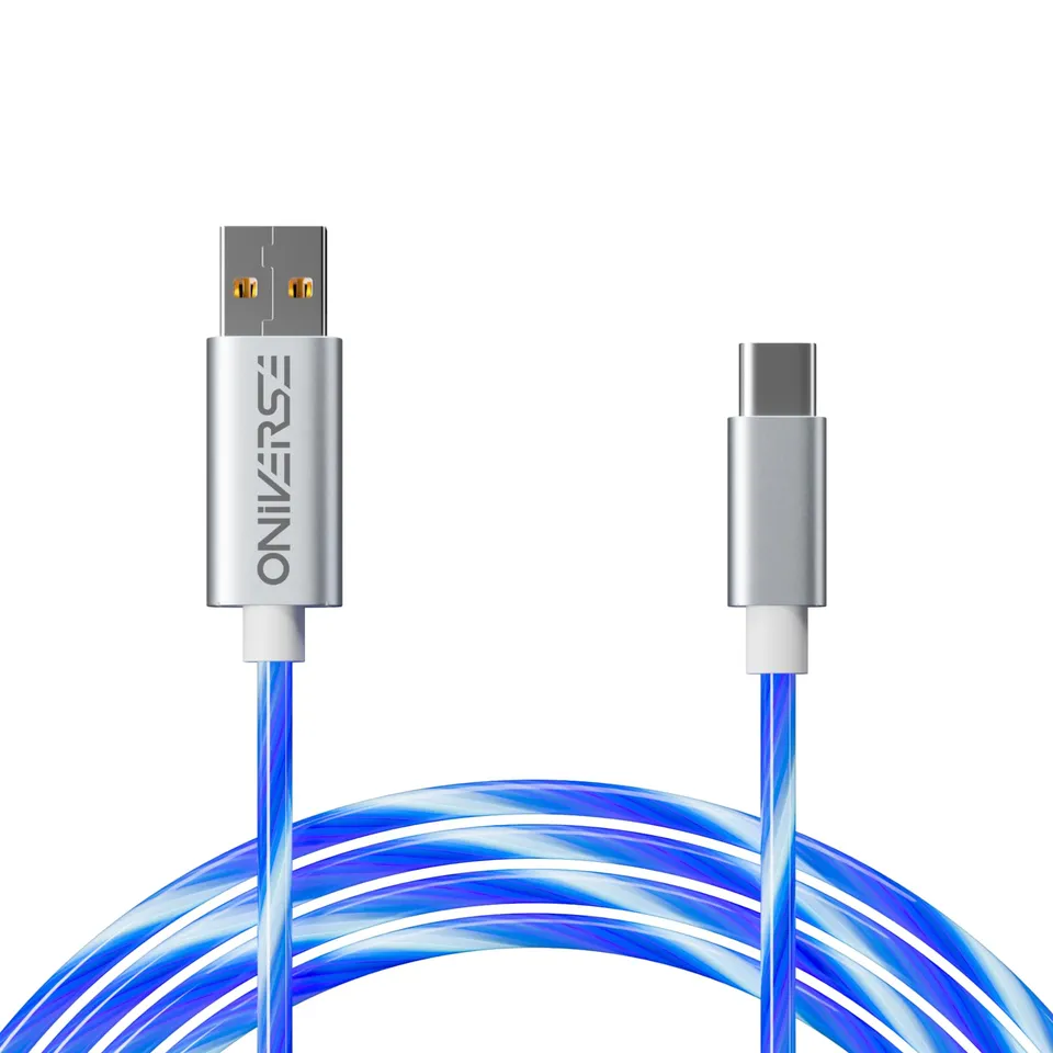 Oniverse Cavo USB LED USB-A USB-C 2m Ricarica Veloce