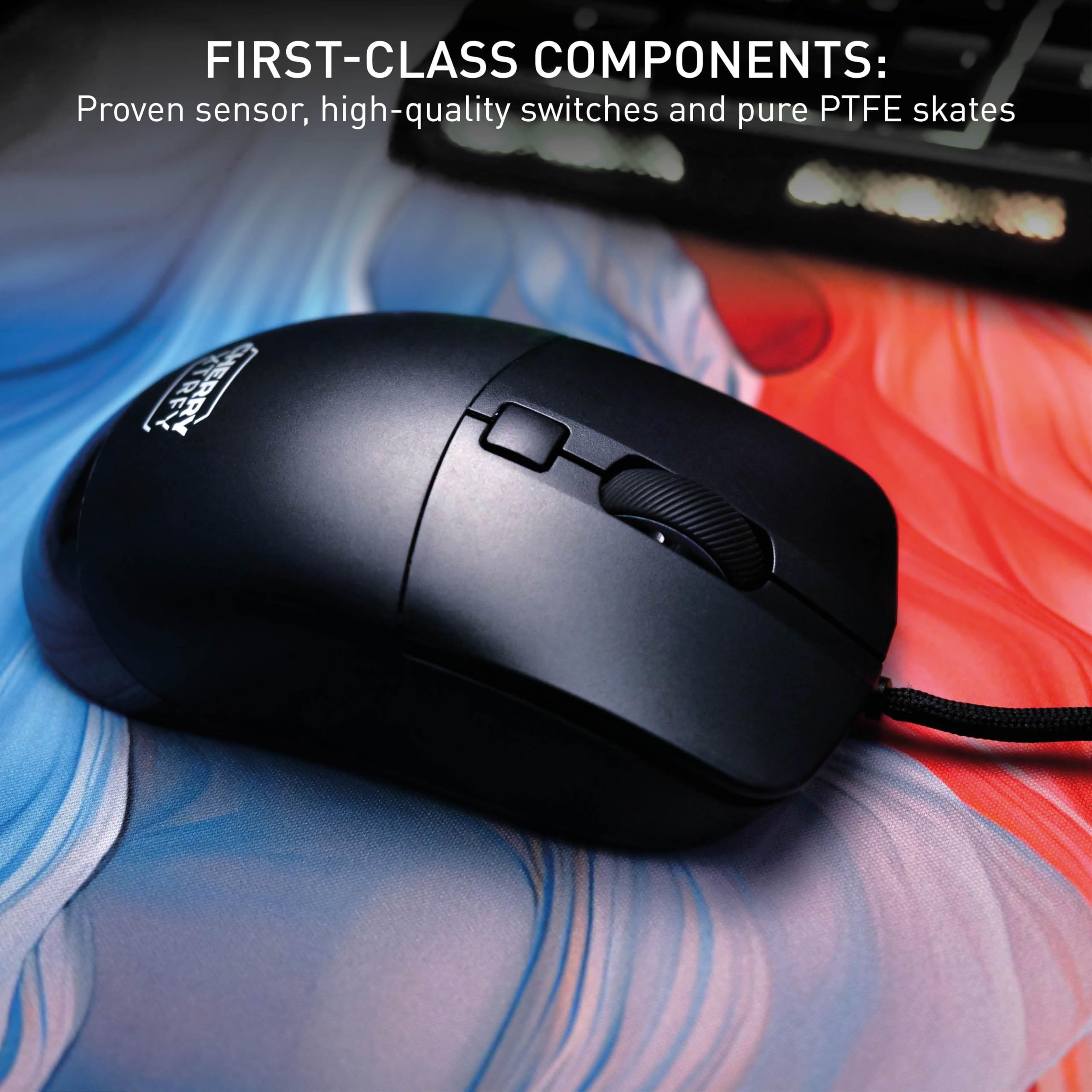 Cherry Xtrfy M50 Mouse Gaming Cablato Nero