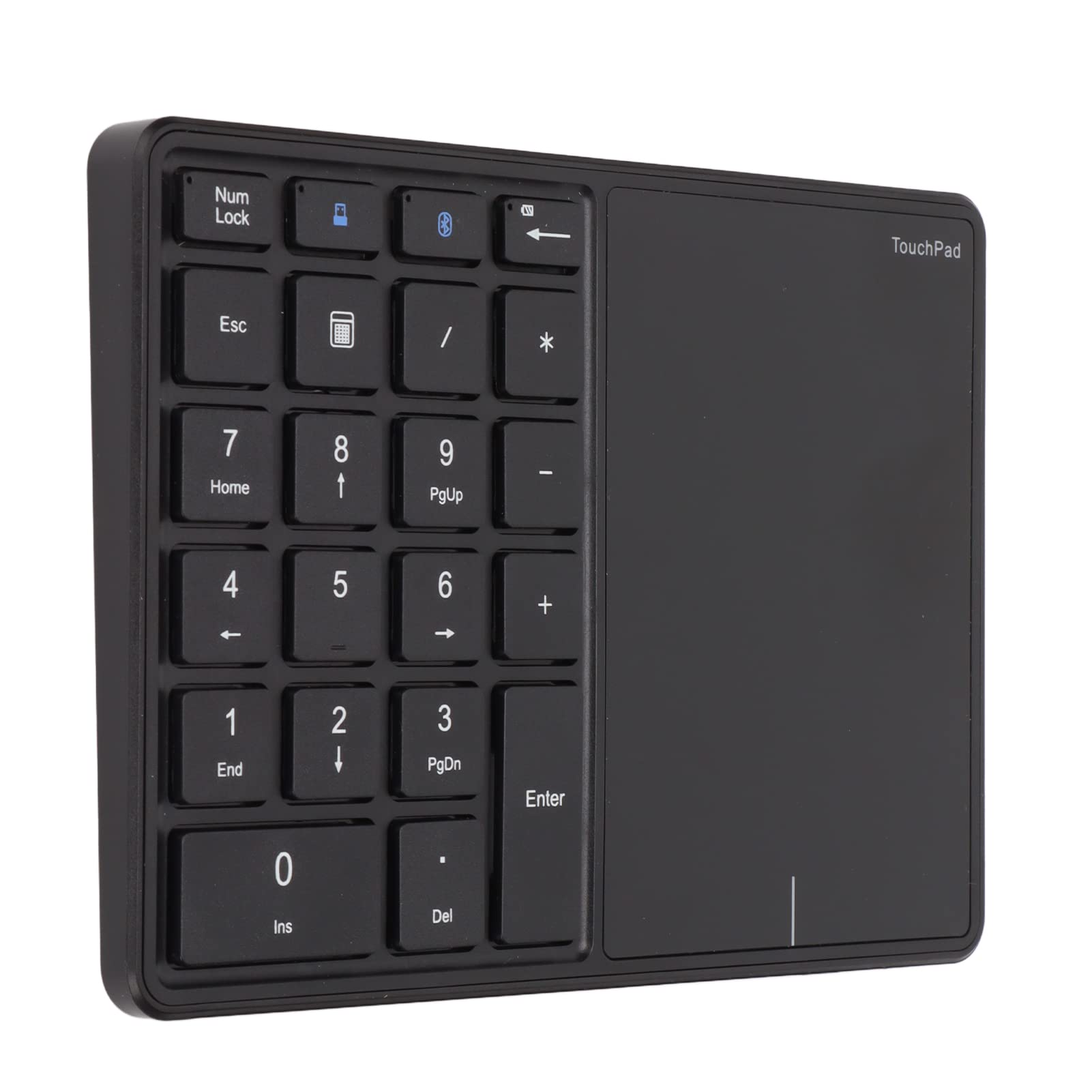 GOWENIC Tastierino Numerico Wireless 22 Tasti Touchpad Nero