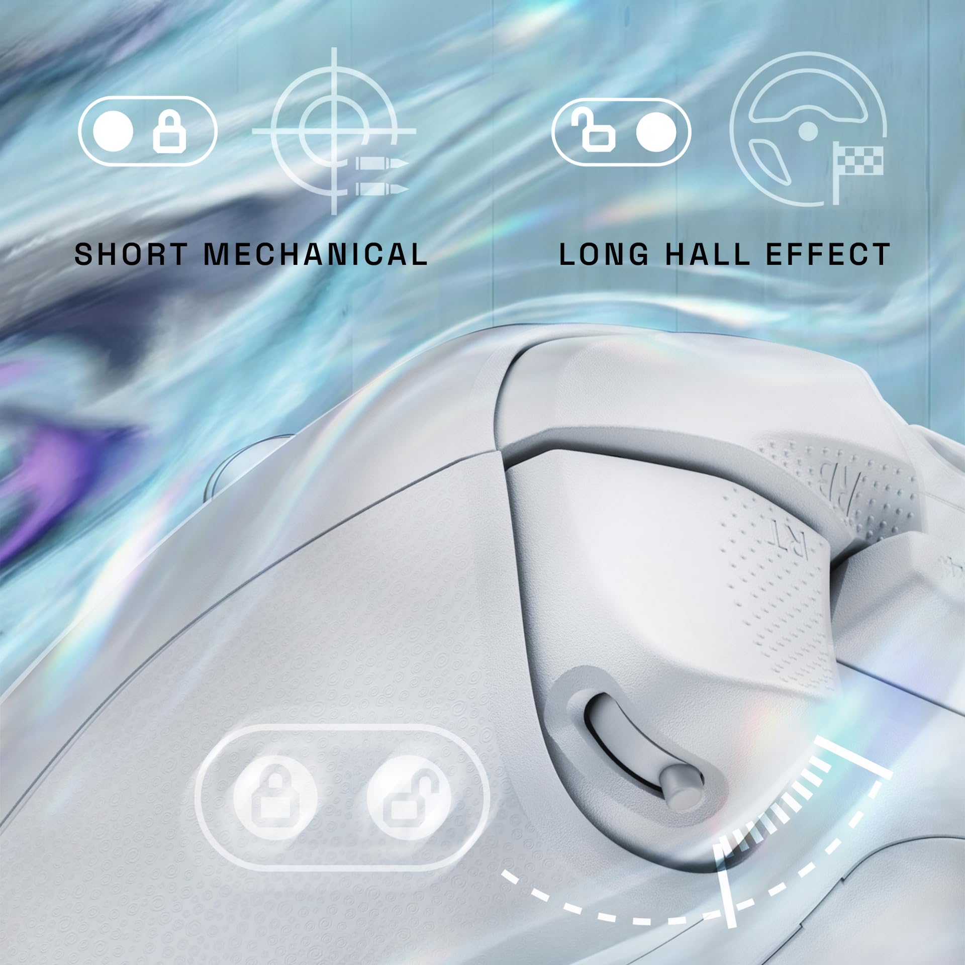 Oniverse Starion controller wireless PS5 bianco Hall Effect