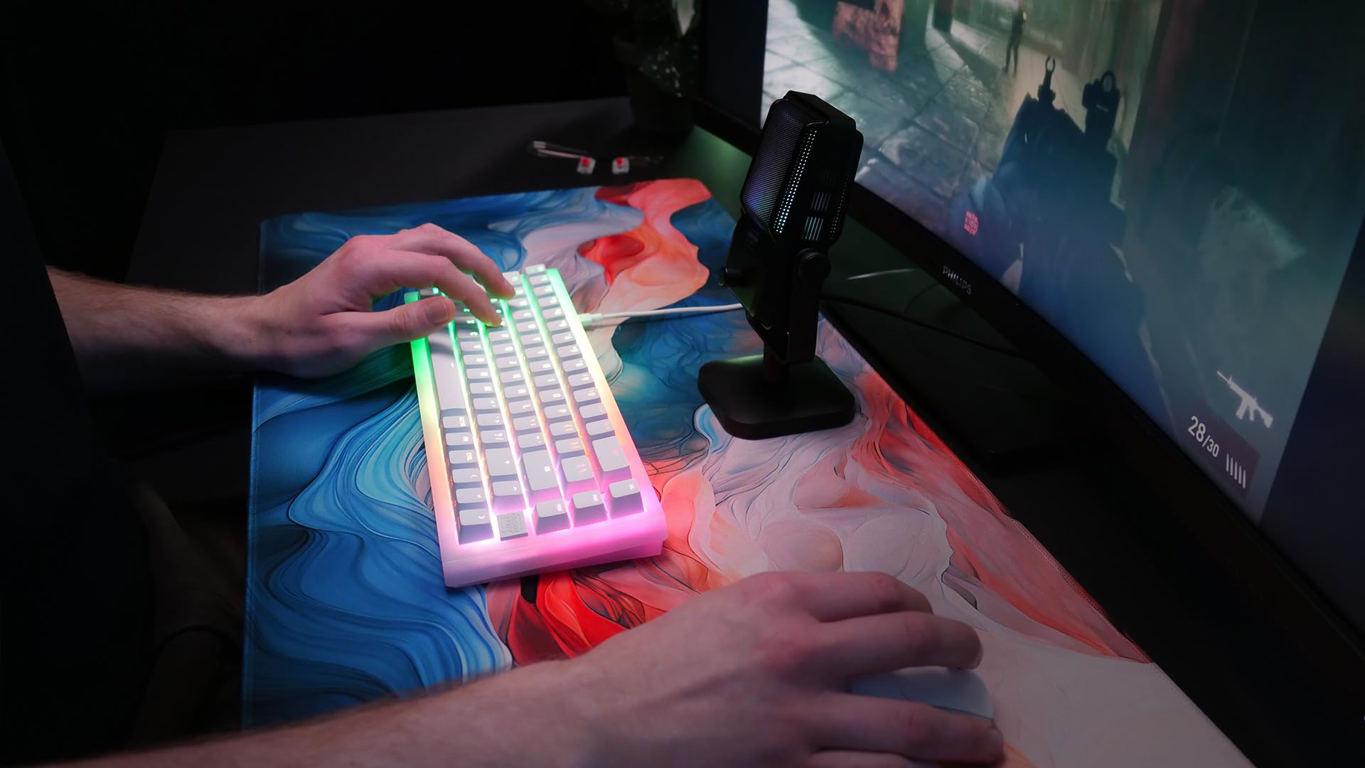 CHERRY XTRFY K5V2 Tastiera Meccanica 65% AZERTY MX2A Red