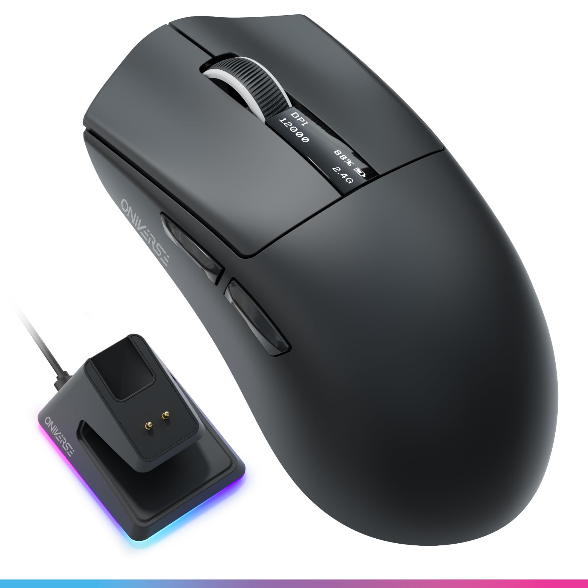 Oniverse Mouse gaming wireless 12000 DPI dock 1000 Hz