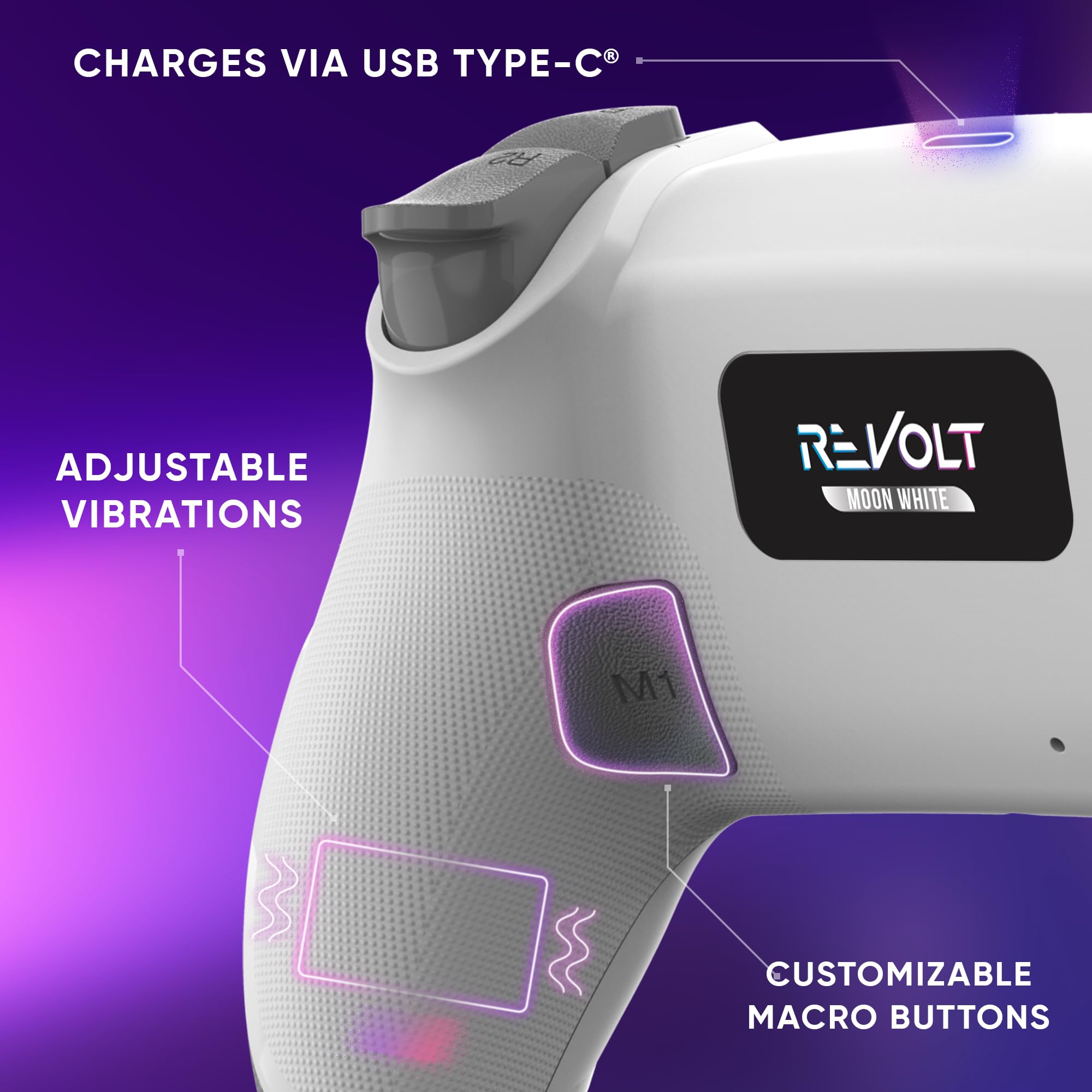 Oniverse Controllers Revolt controller wireless PS4 bianco Hall