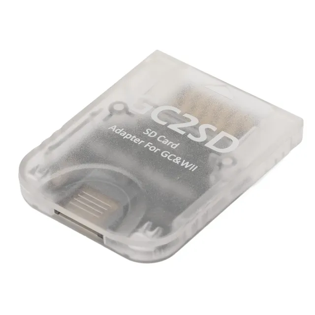 GOWENIC GC2SD Adattatore microSD GameCube trasparente 512GB