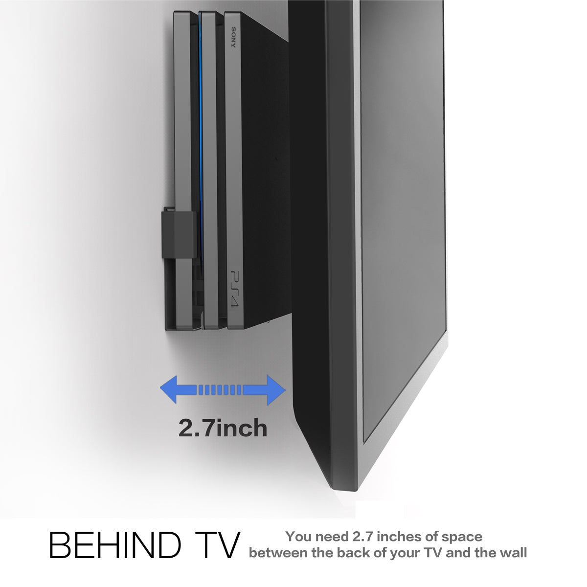 Monzlteck PS5/PS4 Mount supporto parete PS4 Pro metallo