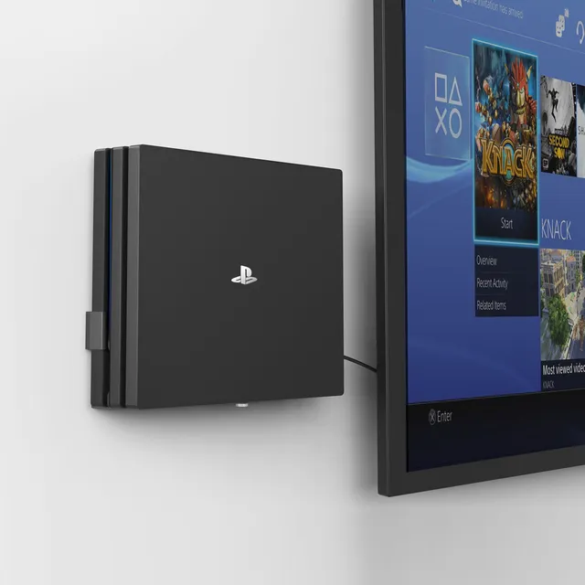 Monzlteck PS5/PS4 Mount supporto parete PS4 Pro metallo