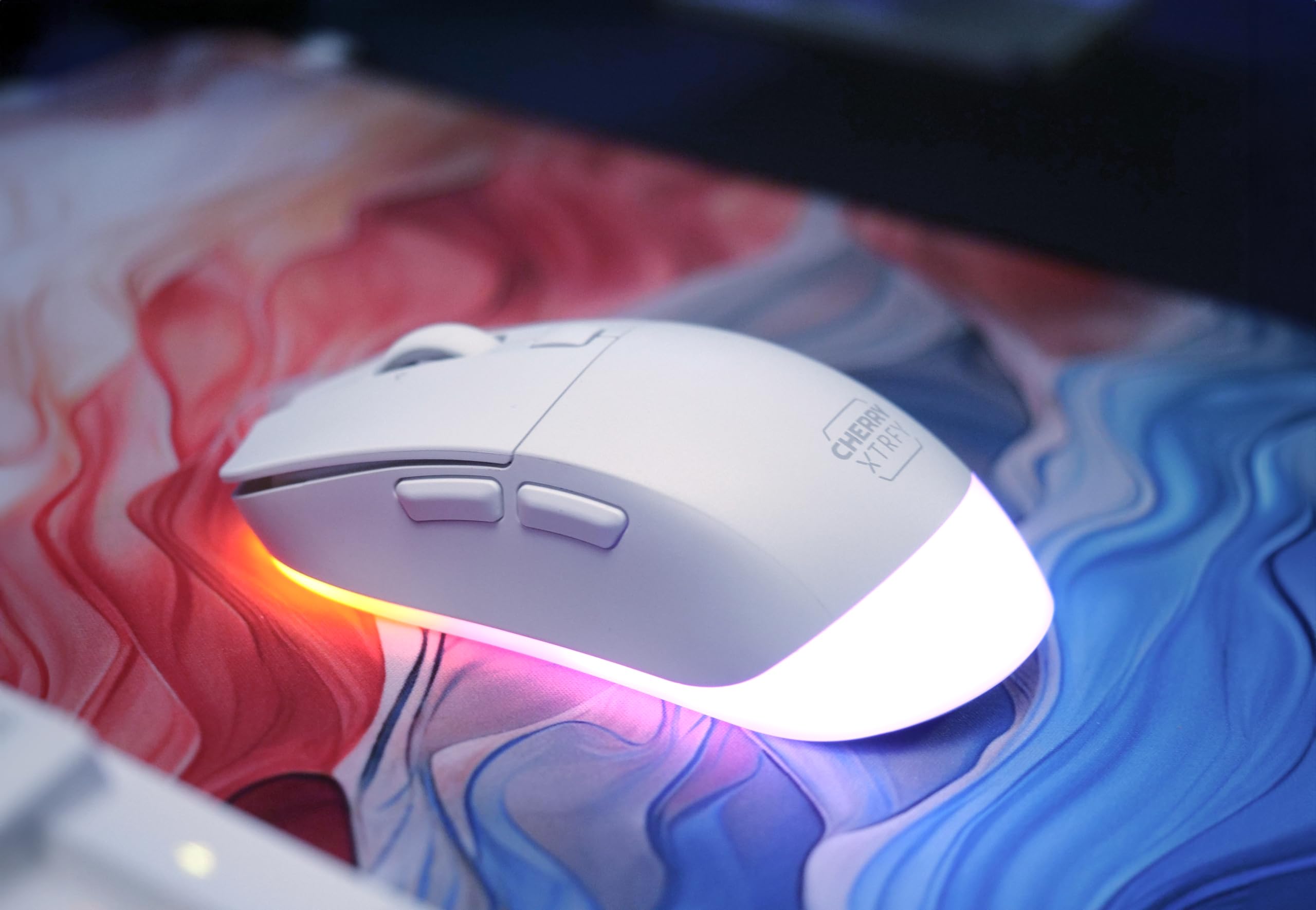 Cherry Xtrfy M50 Wireless Mouse Gaming Bianco RGB