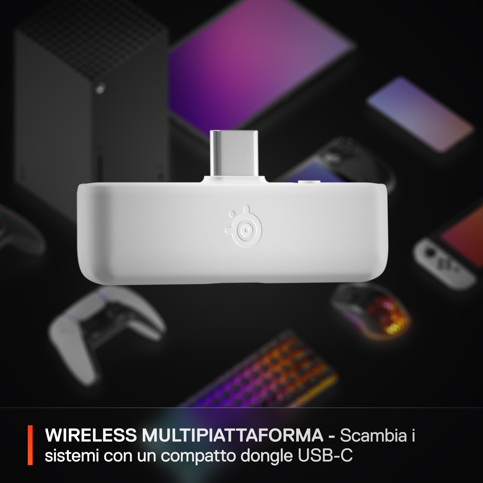 SteelSeries Arctis Nova 5X Cuffie Gaming Wireless Bianche Xbox