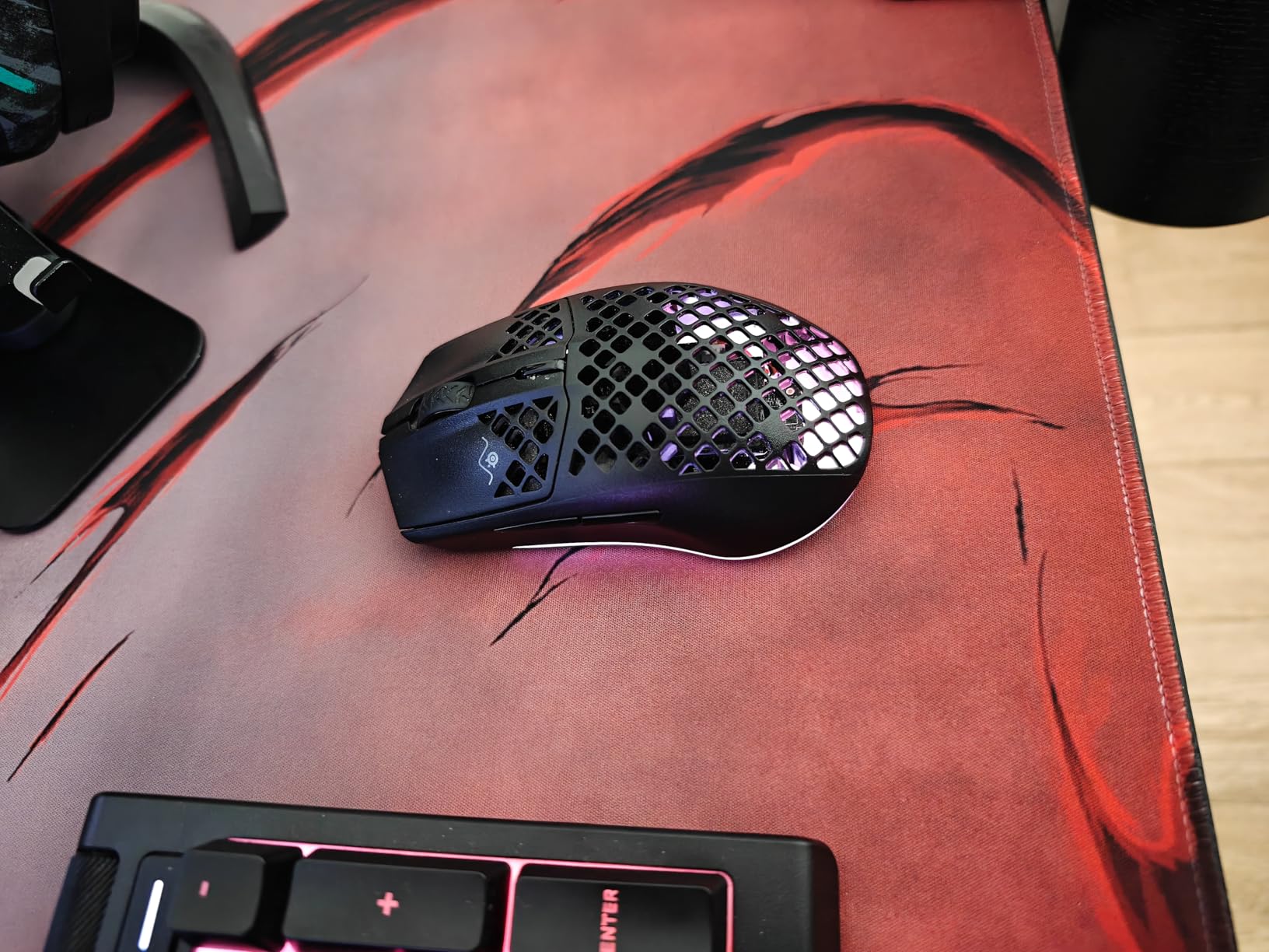 SteelSeries Aerox 3 Wireless Mouse Gaming 68g Onyx Nero