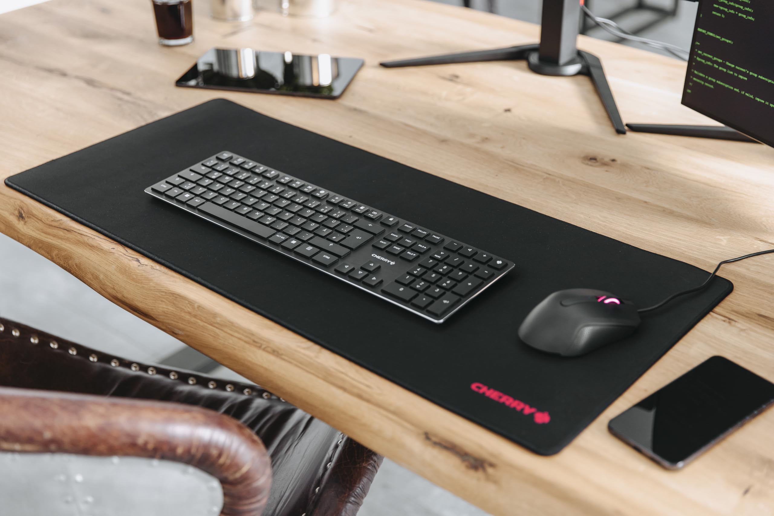 CHERRY MP 2000 Mousepad XXL 800x350 Nero Tessuto
