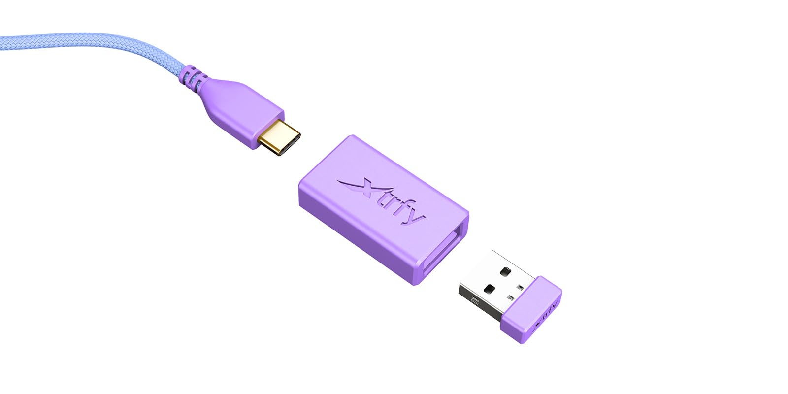 Xtrfy M8 Wireless mouse gaming 55g frosty purple