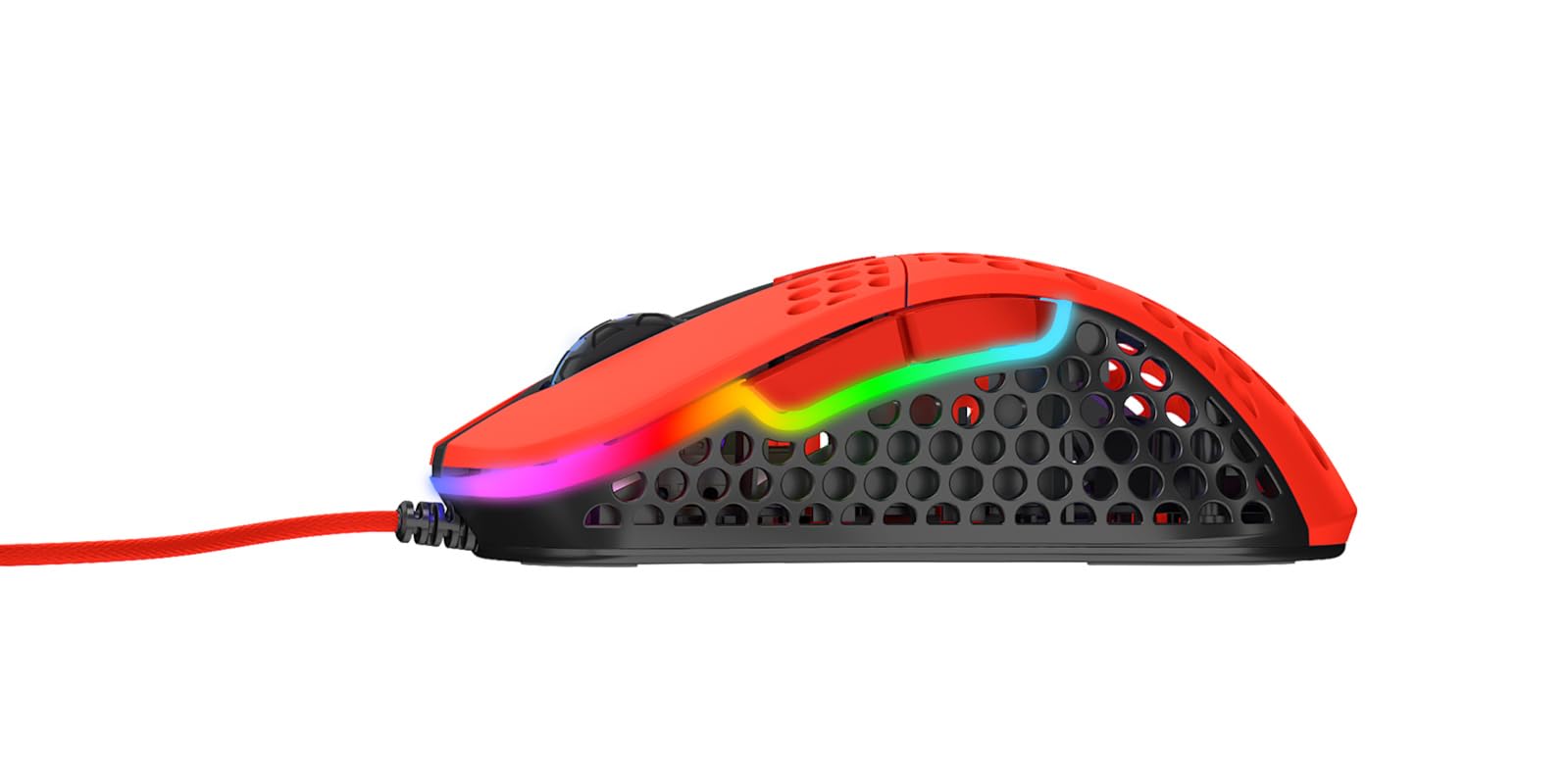 Xtrfy M4 RGB mouse gaming filo Kripparrian Red ultraleggero