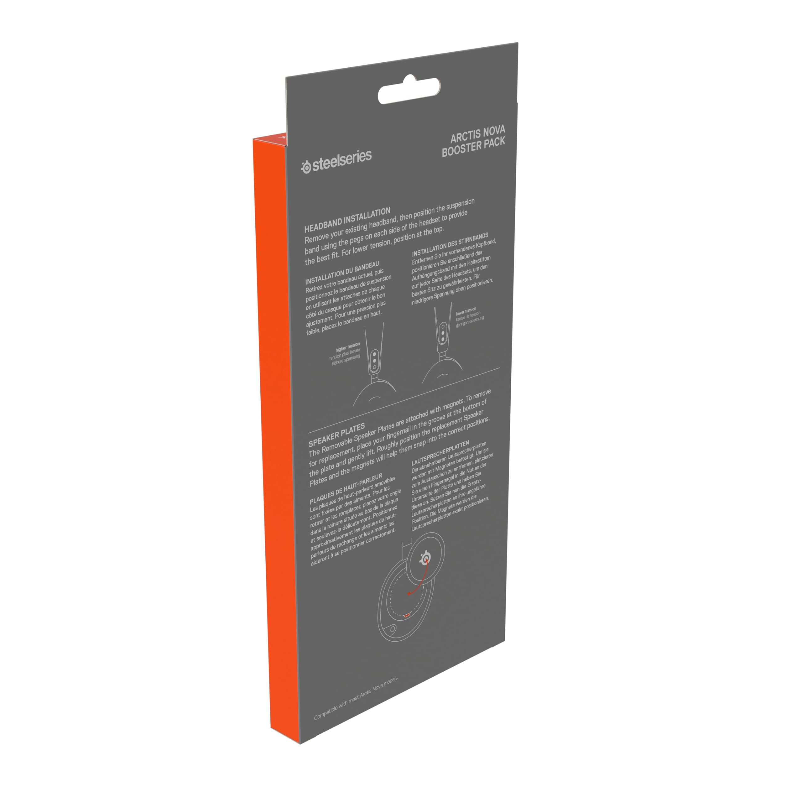 SteelSeries Arctis Nova Booster Pack Rose Quartz archetto+piastre