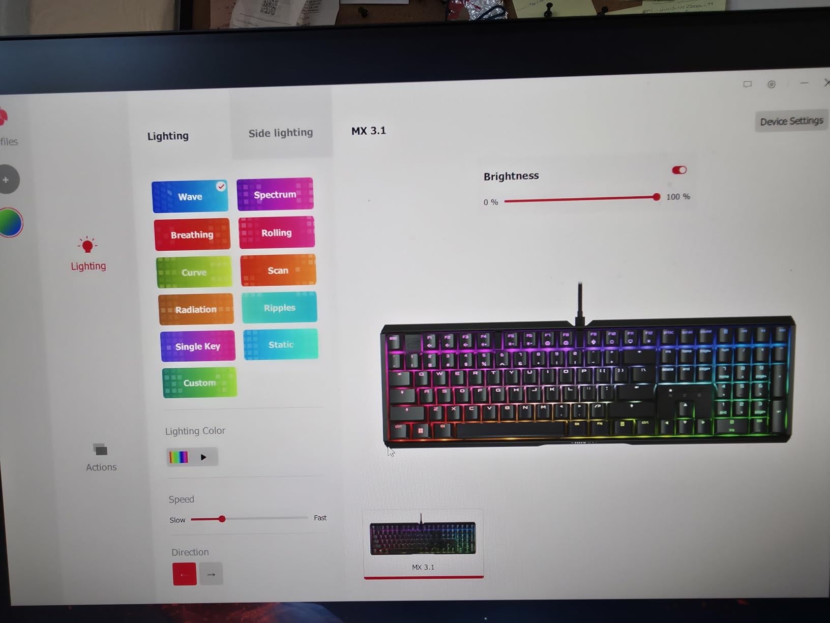 Xtrfy MX 3.1 Tastiera Meccanica Nera Switch MX2A Red RGB
